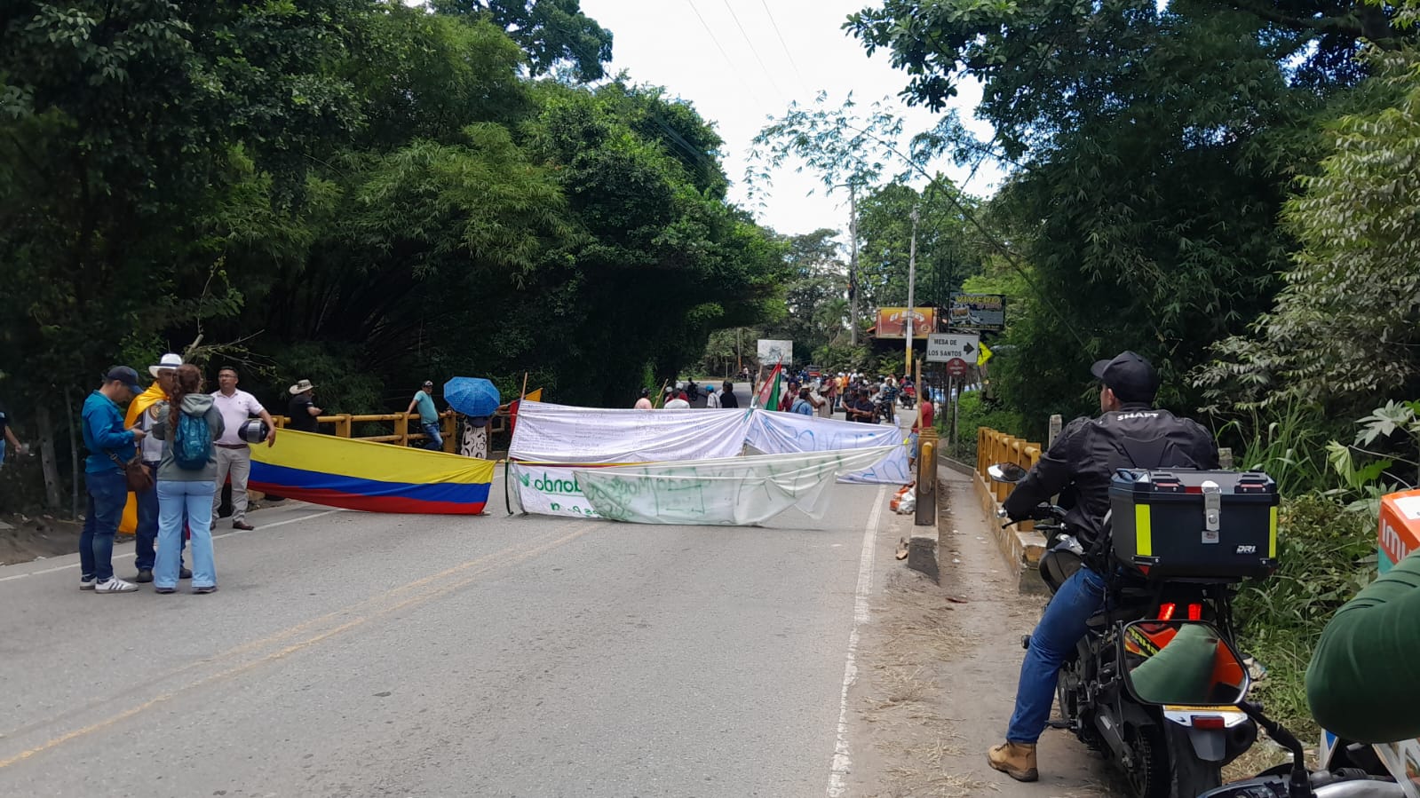 “Las soluciones deben ser del Área Metropolitana”: Gob. de Santander por protestas en Piedecuesta. Foto: Suministrada.