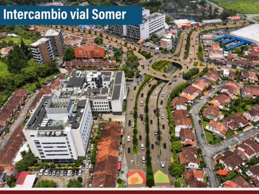 Transformación vial en RIonegro. Cortesía: Alcaldía de Rionegro.