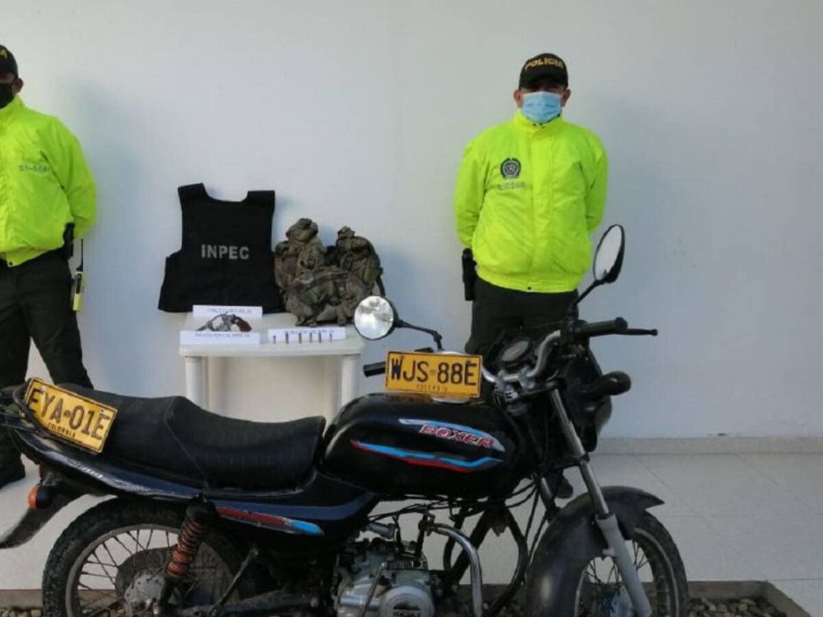 Capturan a menor de edad armado y con una moto robada en Magangué