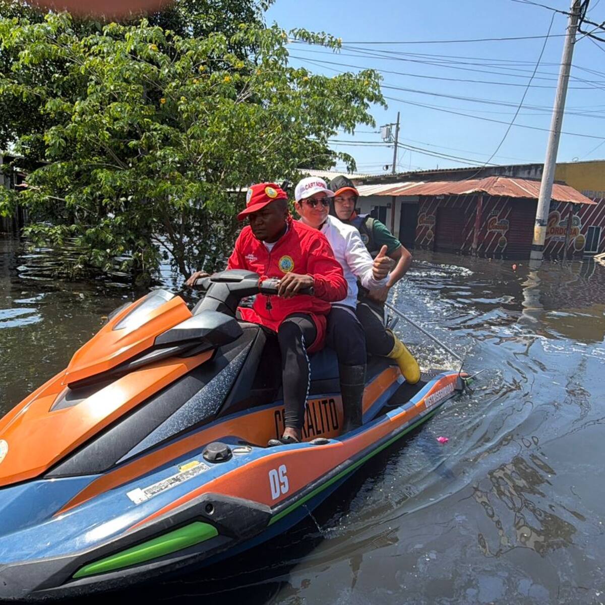 Intensifican rescate de animales en Montería con uso de drones térmicos y jet sky