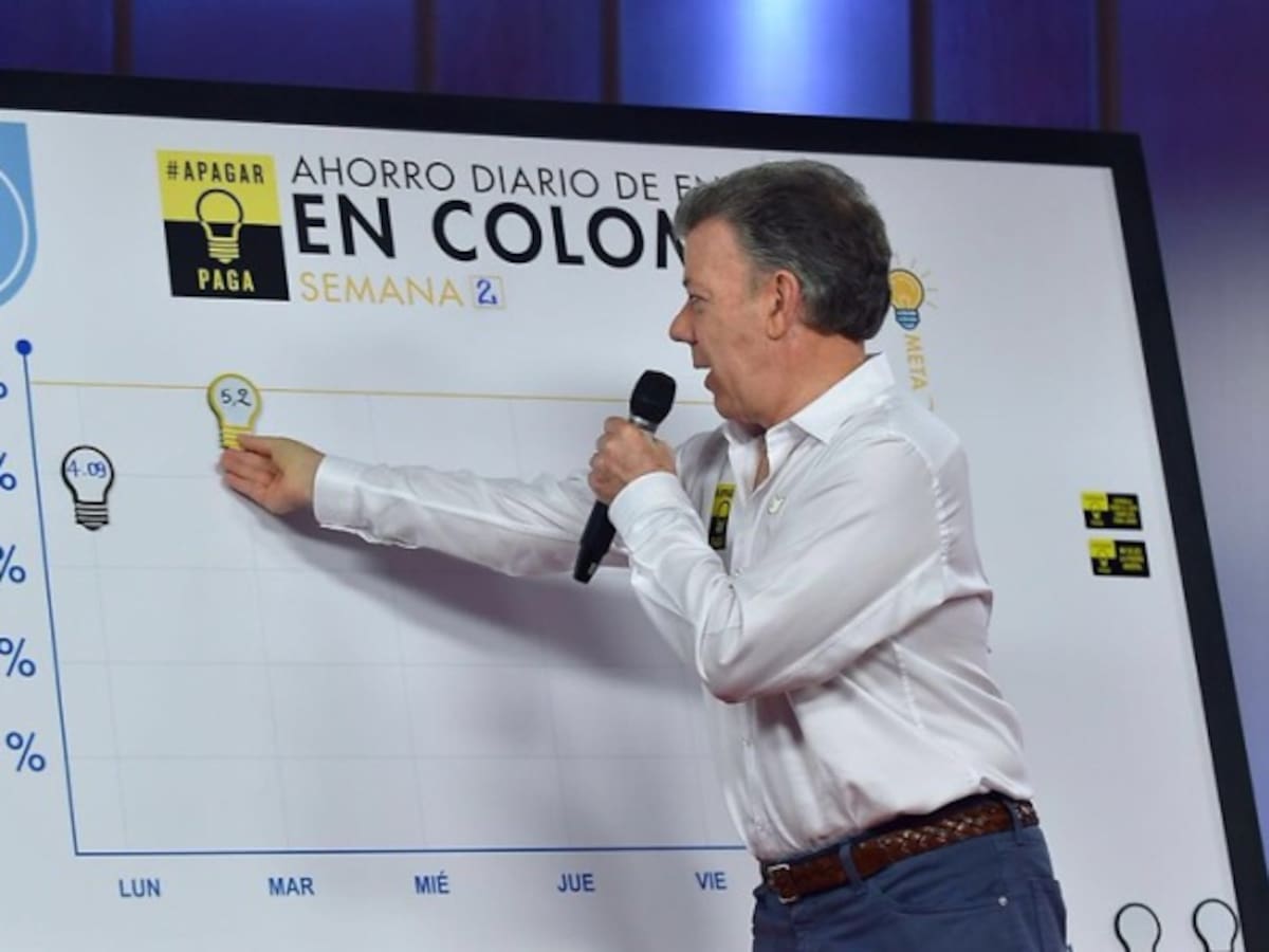 Ahorro de energía bajó de 5,3 % al 4,5 %, “no hay que bajar la guardia”: Santos