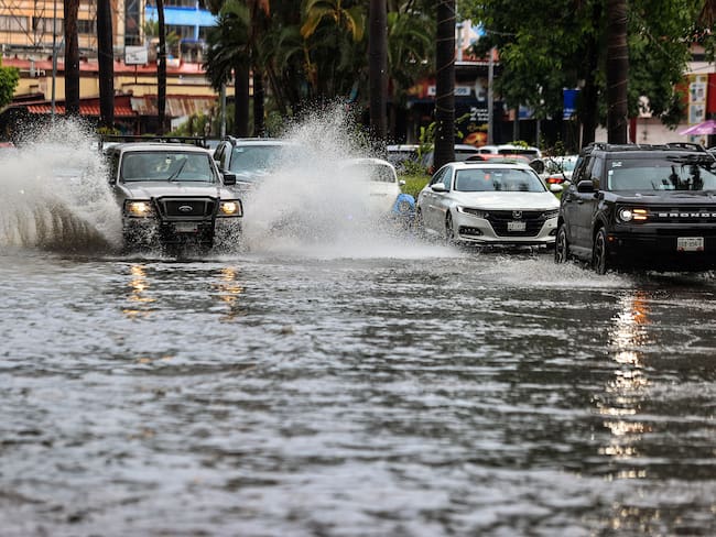 Inundaciones en México tras el paso de un huracán.
EFE/David Guzmán