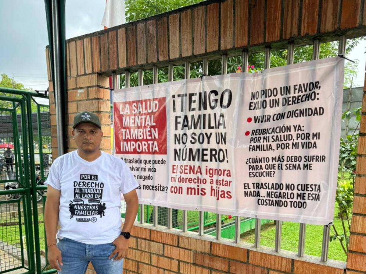 7 días de huelga de hambre completó funcionario del Sena en La Dorada, Caldas