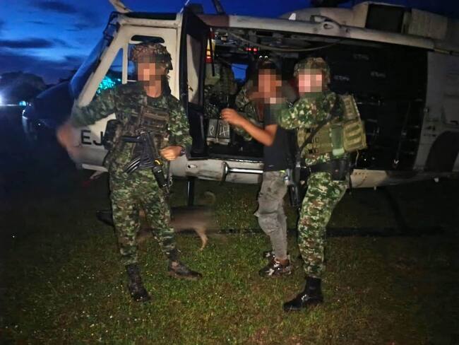 Alias José, presunto integrante del Frente 37, fue capturado por el Ejército Nacional en el sur de Bolívar