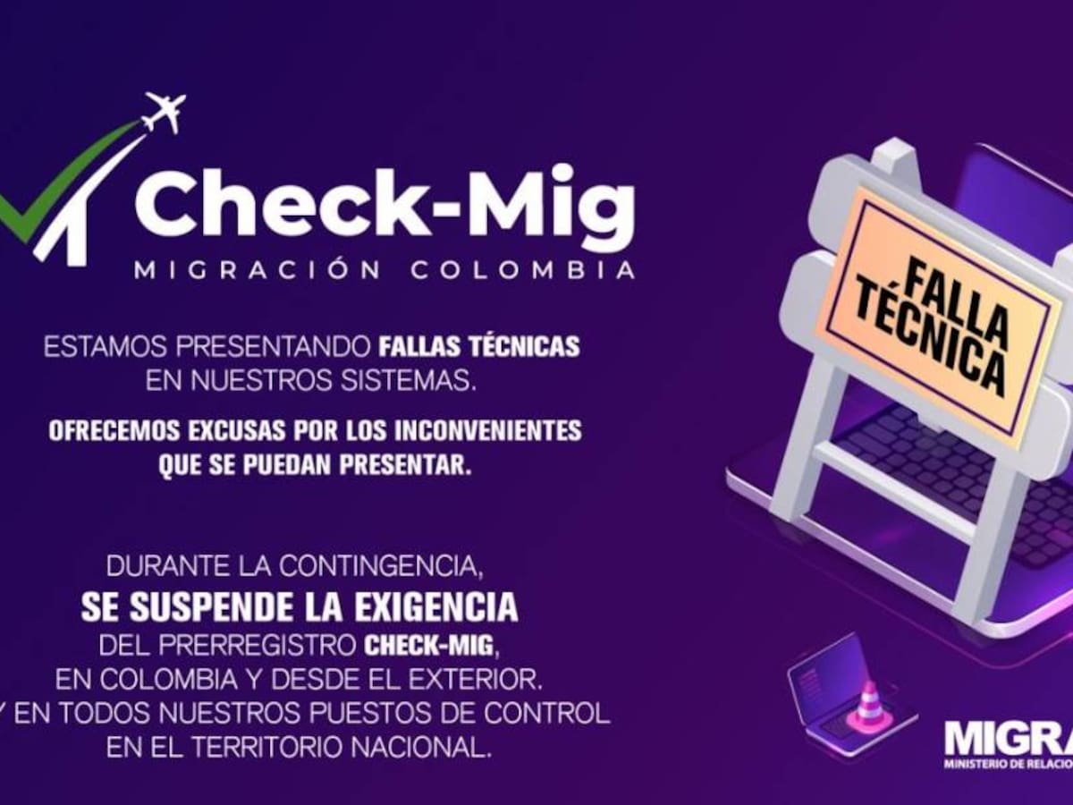 Suspenden requisito de CheckMig para ingresar o salir de Colombia