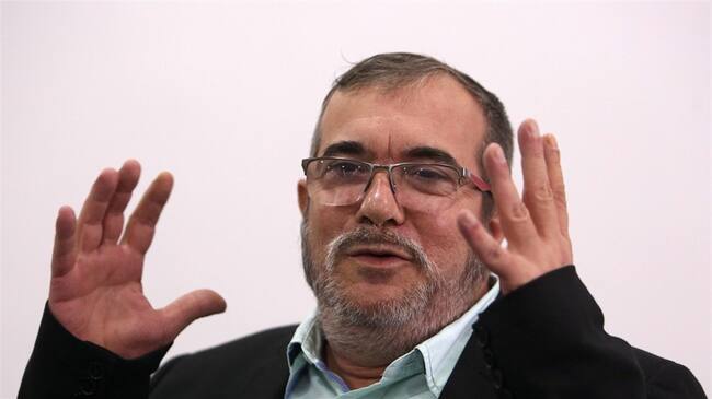 El máximo líder de las FARC, Rodrigo Londoño, alias "Timochenko". Foto: Agencia EFE - Mauricio Dueñas Castañeda