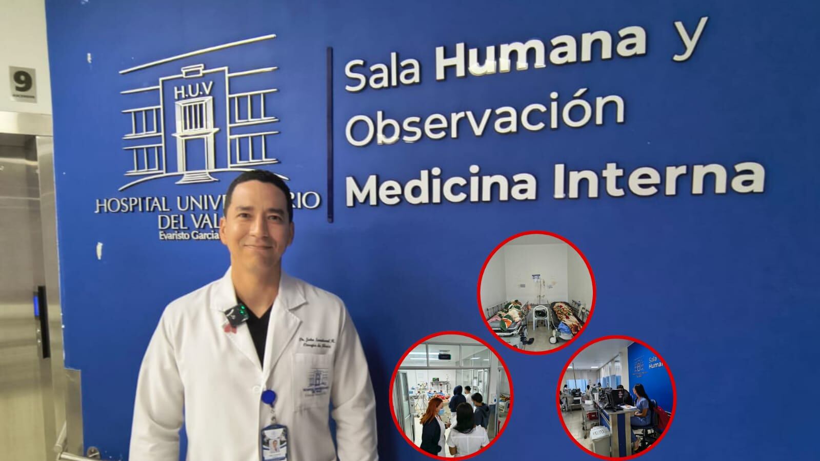El cirujano John Sandoval coordina la sala de urgencias del hospital Universitario del Valle, en donde llegan 20 ambulancias diarias a esta Unidad y cerca de 130 pacientes diarios.