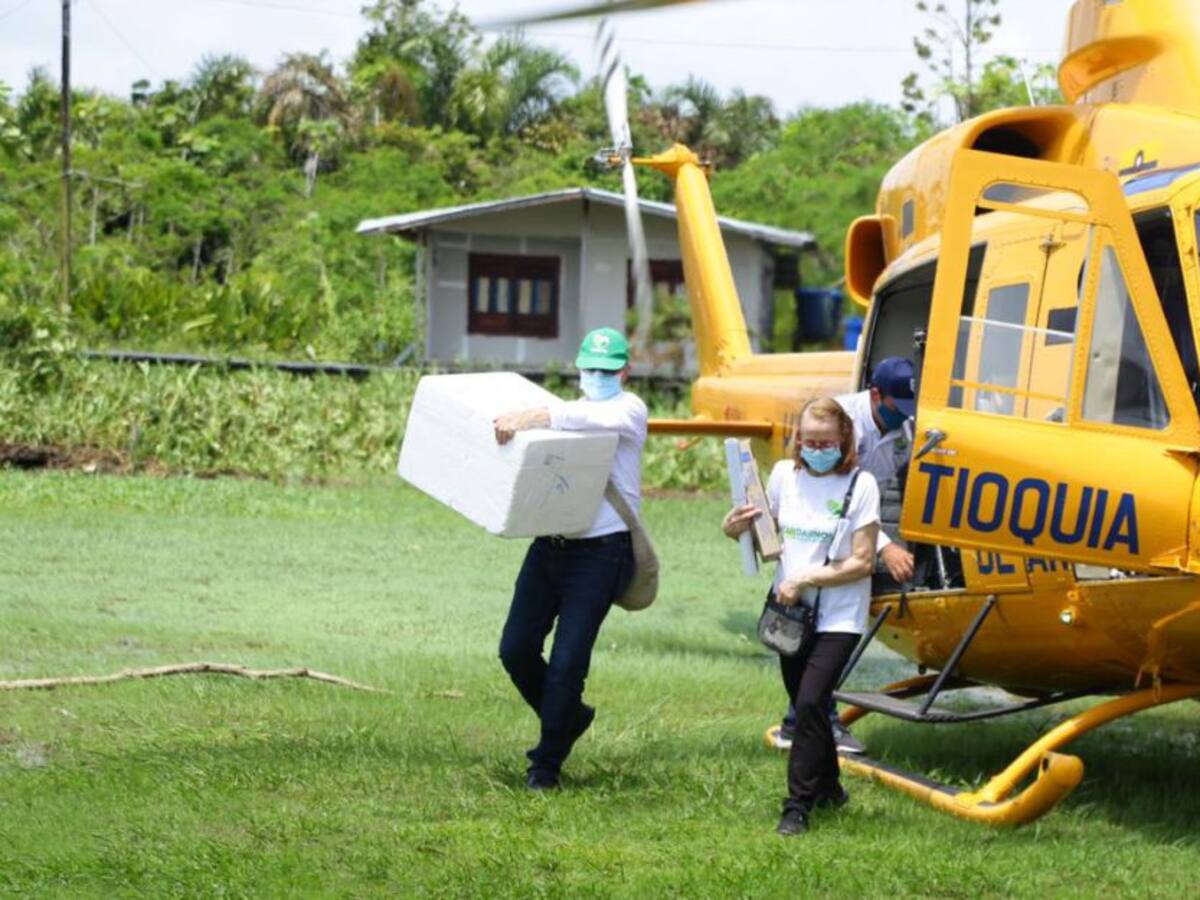 La vacuna contra el COVID-19 ya llegó a todos los municipios de Antioquia