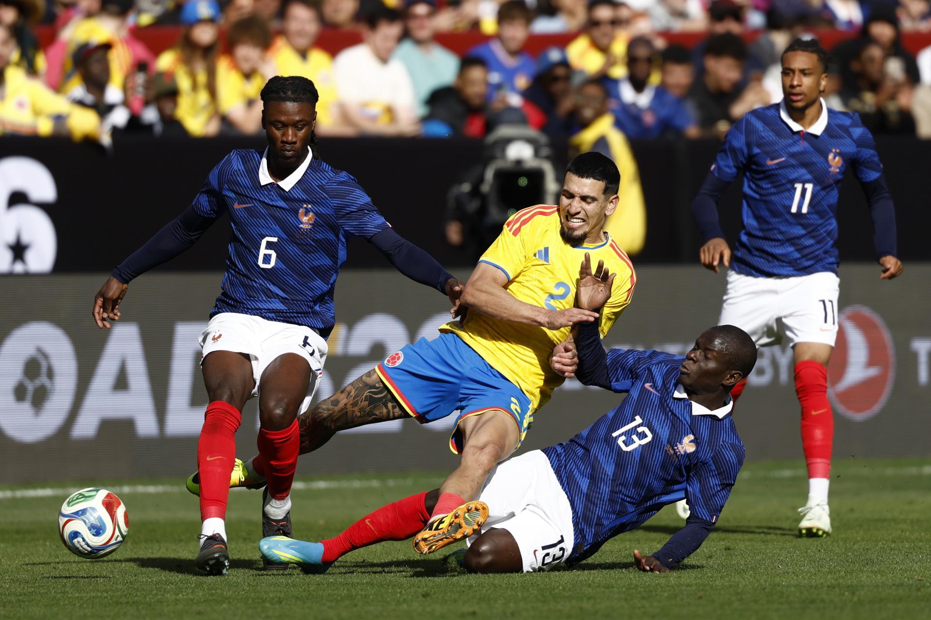 Daniel Muñoz durante el amistoso de la Selección Colombia ante Francia. (Futbol, Amistoso, Francia) EFE/EPA/WILL OLIVER