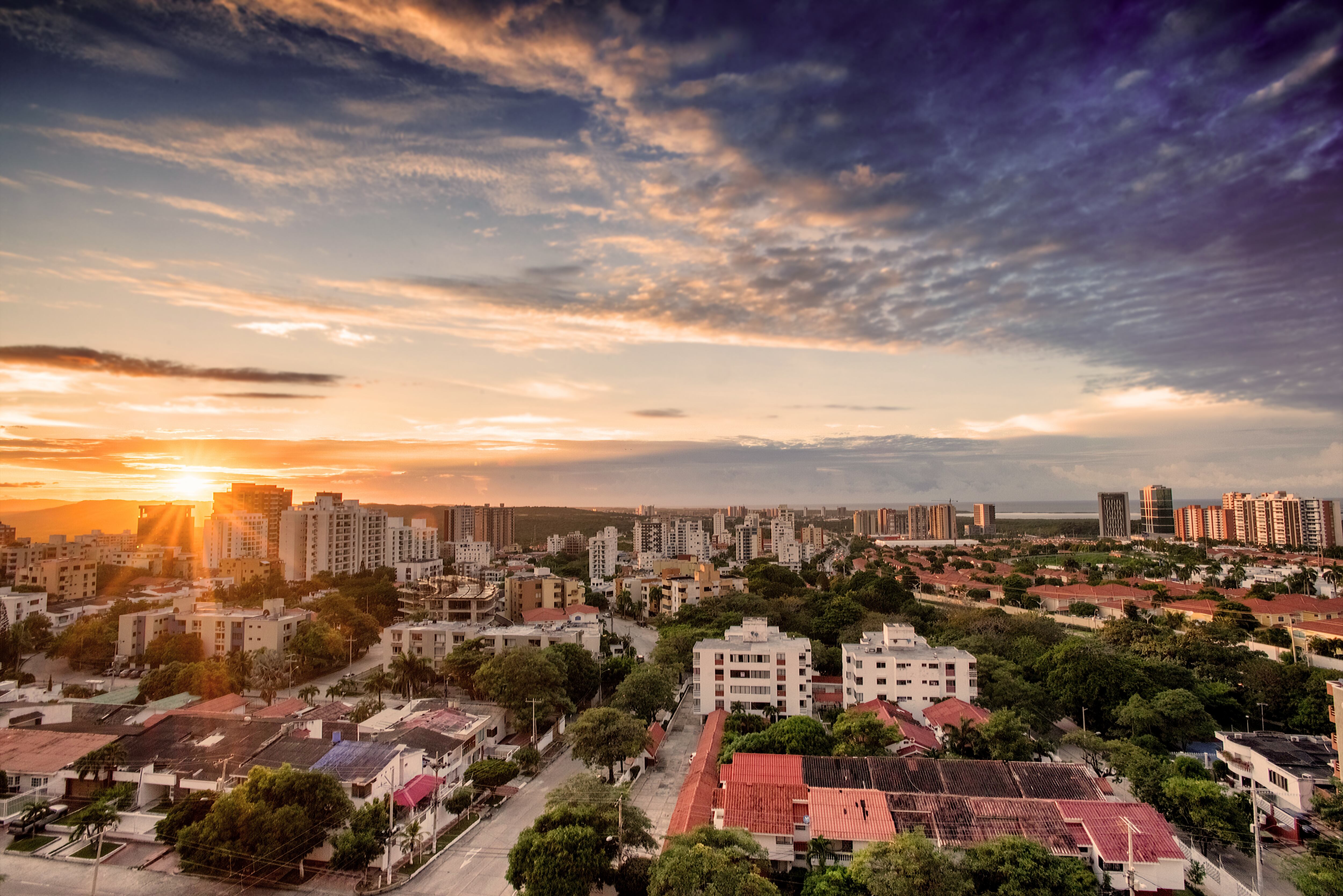 Vista aérea de Barranquilla (Getty Images)