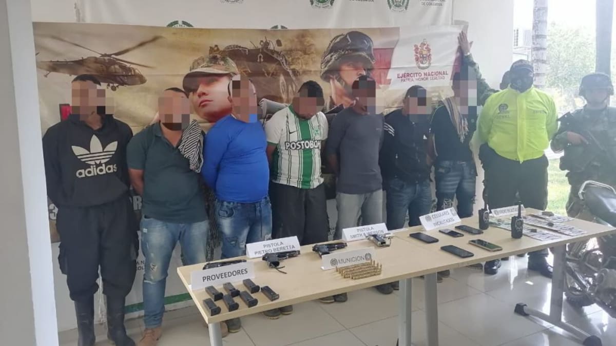 Seis presuntos integrantes del 'Clan del Golfo' capturados en el Valle