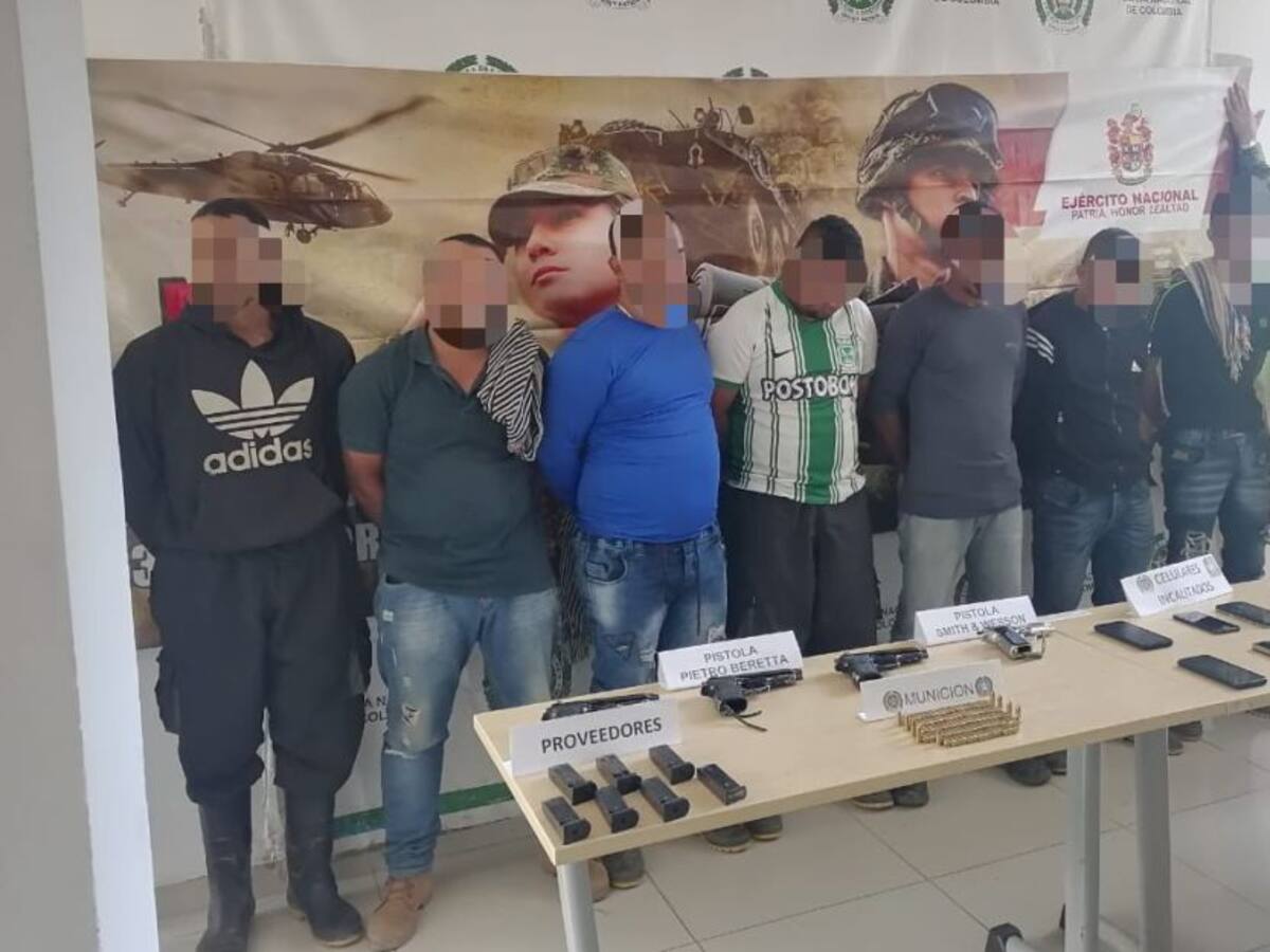 Seis presuntos integrantes del 'Clan del Golfo' capturados en el Valle