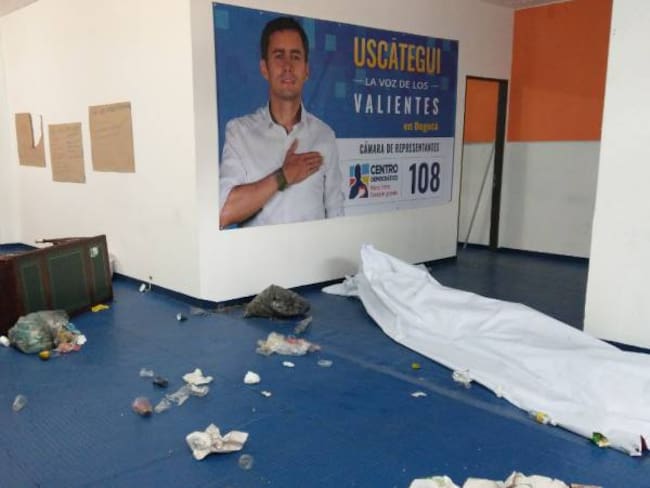 Concejal denuncia ataque a sede del Centro Democrático en Bogotá