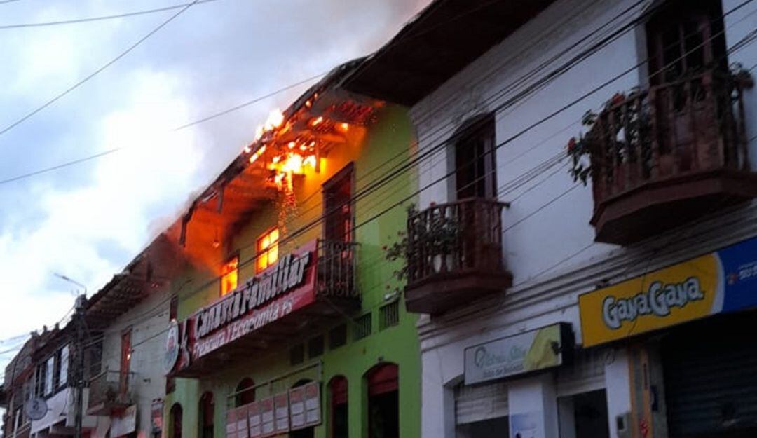 Incendio estructural de Icononzo, Tolima