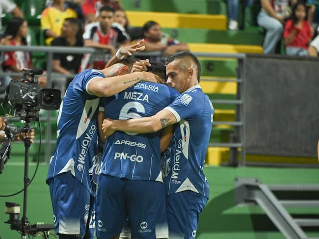 Los jugadores de Alianza festejan el gol de Ever Meza / Colprensa.