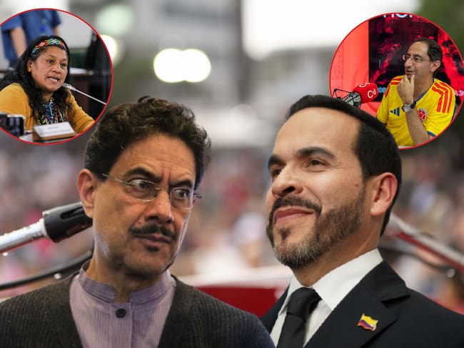 Imagen de referencia. Punto de debate - Abelardo de la Espriella - Iván Cepeda: Getty Images / Aida Quilcué: Redes sociales / Jose Manuel Restrepo: Caracol Radio.