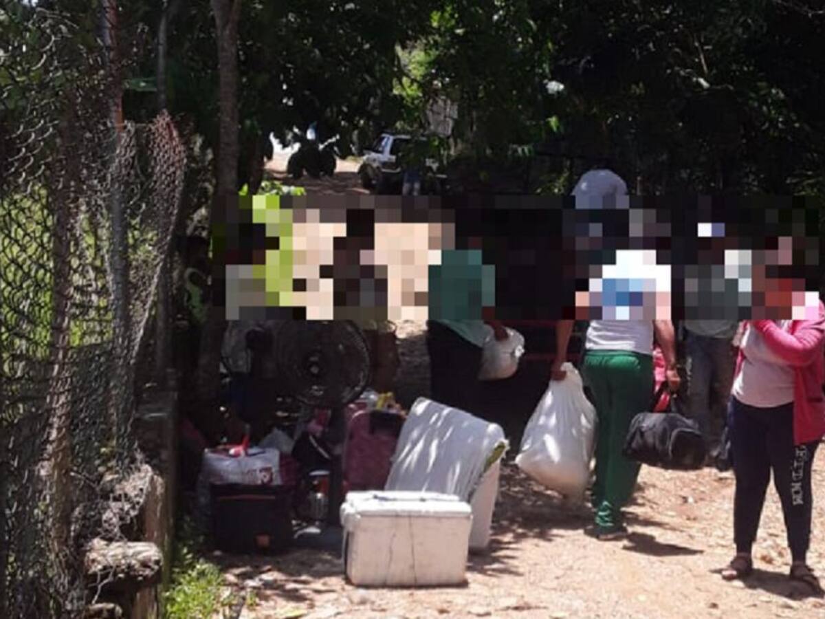 En Cáceres 20 familias de tres veredas se desplazaron