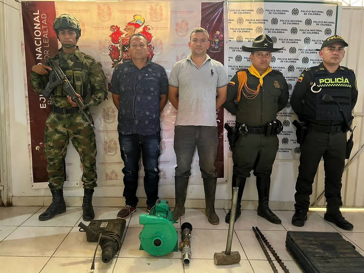 Operativo contra la minería ilegal en el Tolima dejó dos personas capturadas
