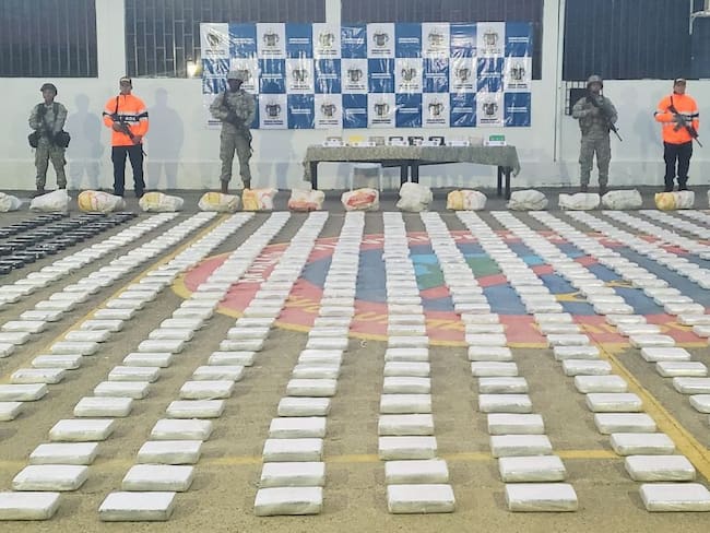 Autoridades hallaron una tonelada de cocaína en Acanadí, Chocó