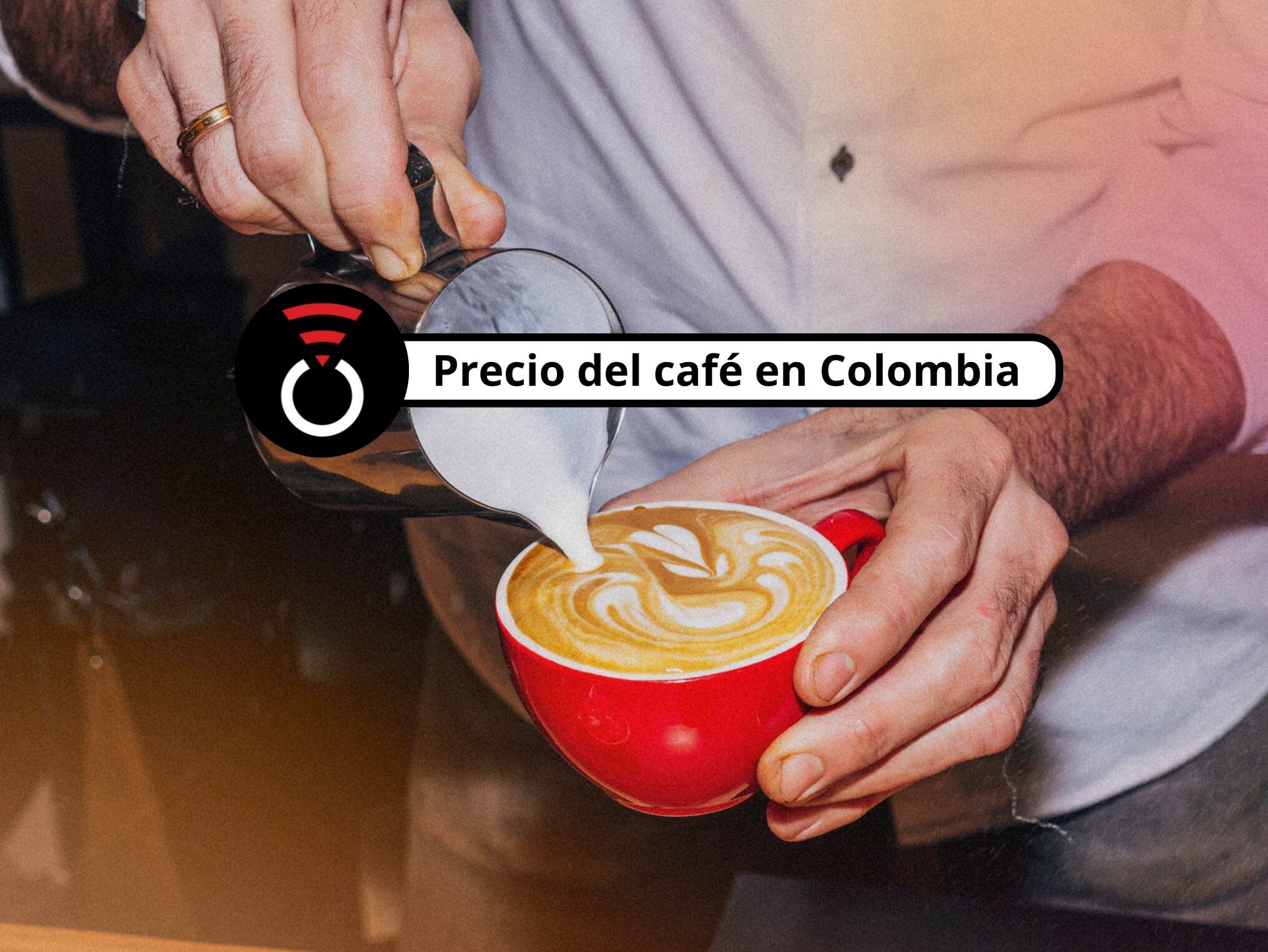 De fondo: Barista sirviendo un café con leche (Crédito: Getty Images)