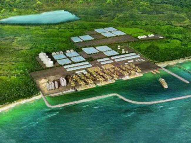 Imagen del proyecto portuario de Necoclí.