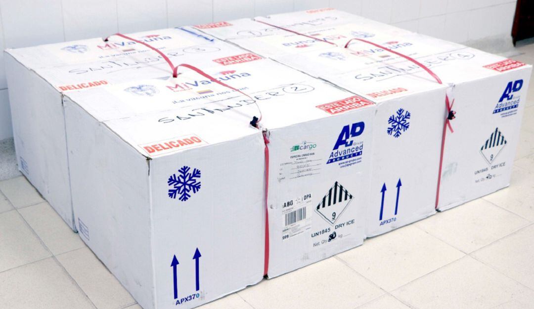 Llega otro lote de vacunas a Santander