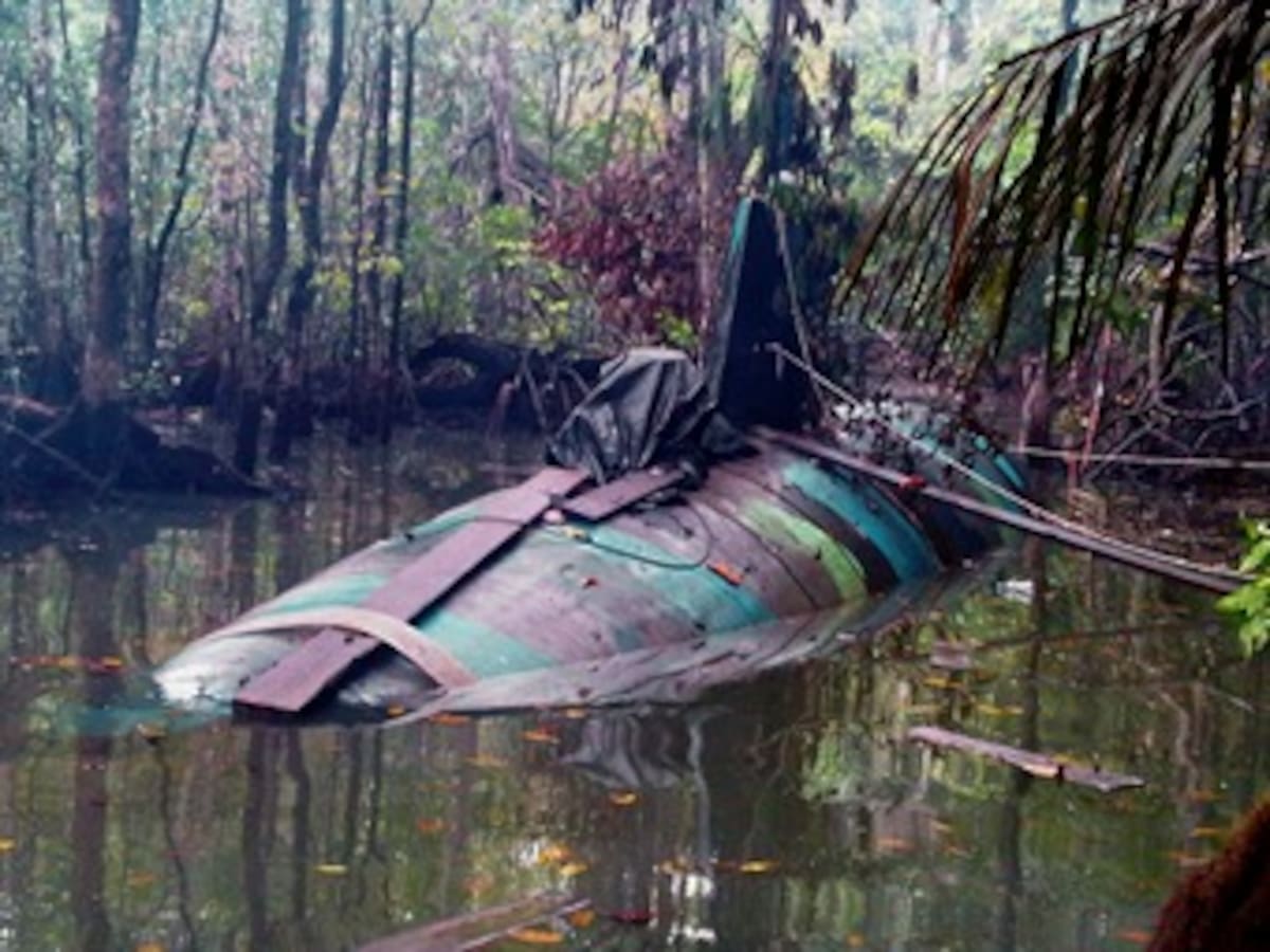 Encuentran submarino con drogas en la frontera entre Colombia y Ecuador
