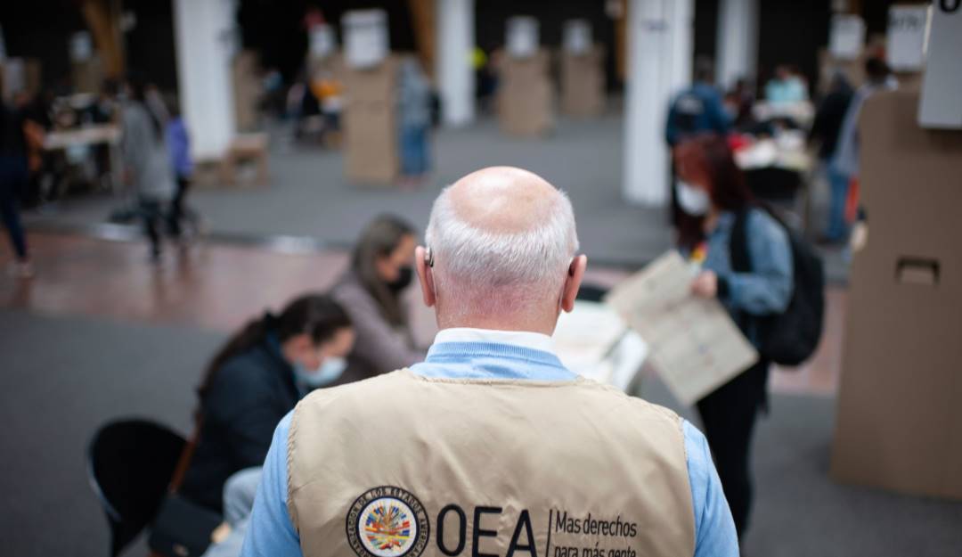 Observadores electorales de la Organización de Estados Americanos en Colombia.                Foto: Getty 