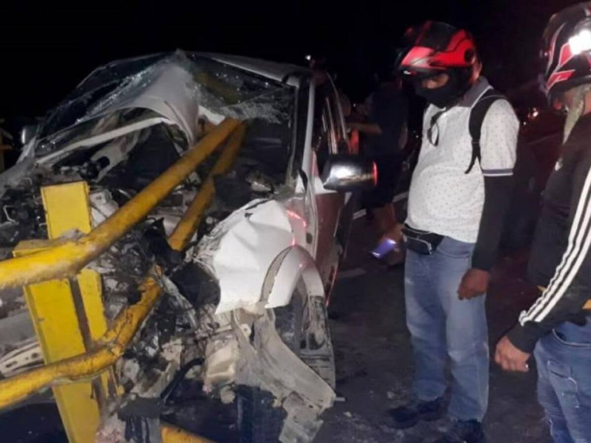 Un herido deja accidente de tránsito entre Turbaco y Arjona