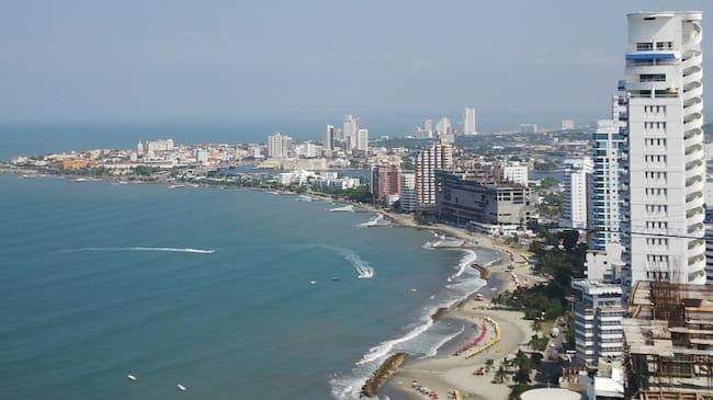 Bahía de Cartagena vista general.
