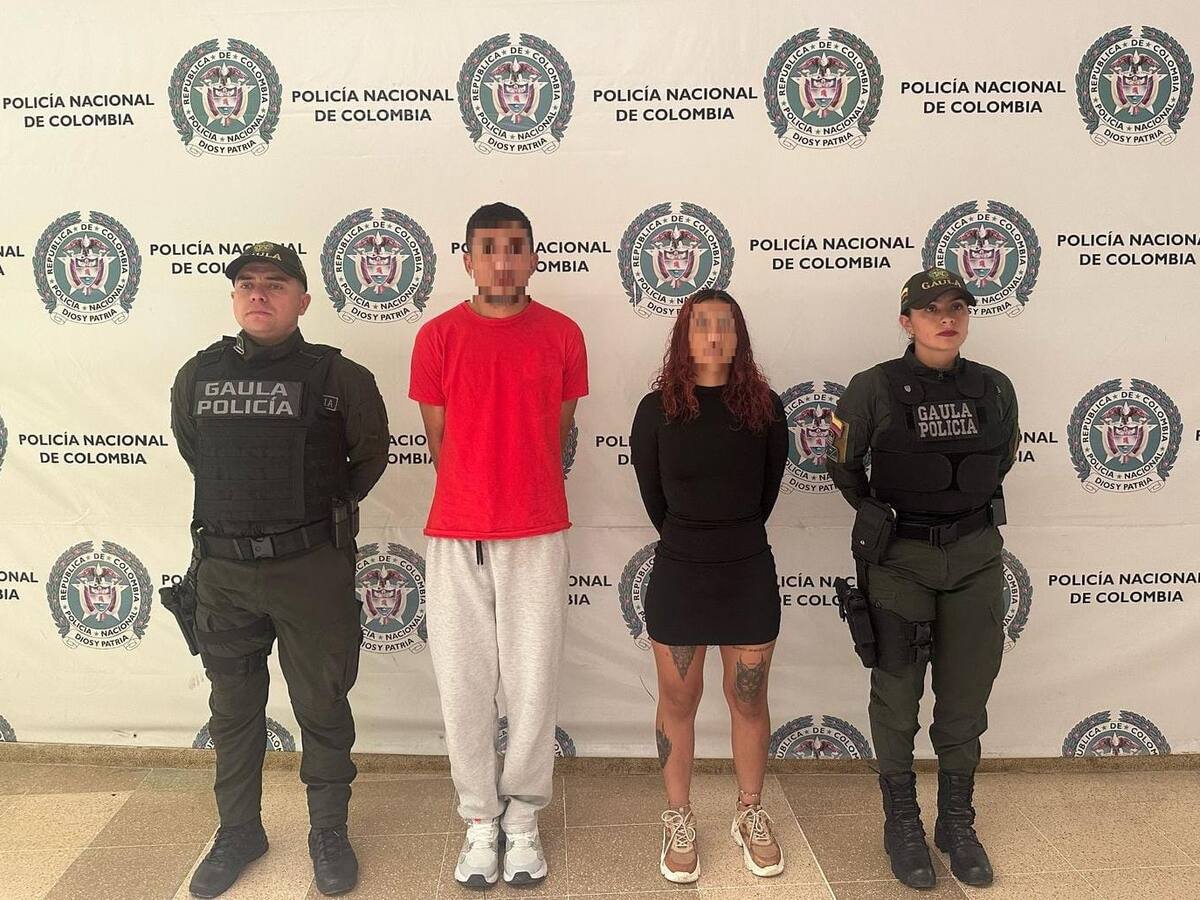 En el Quindío capturan en flagrancia a una pareja mientras recibía dinero producto de una extorsión
