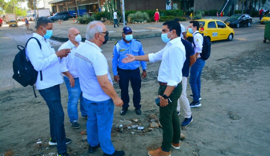 El DATT realizó una visita para identificar aspectos de movilidad sobre el Plan de Manejo de Tránsito en estos trabajos