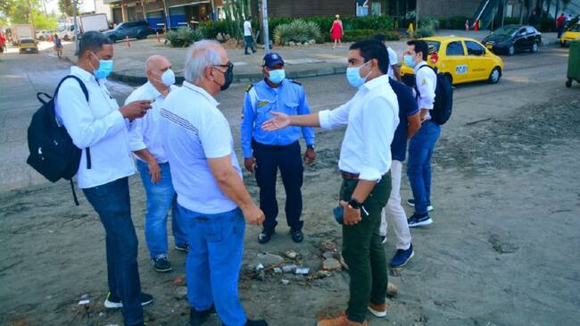 El DATT realizó una visita para identificar aspectos de movilidad sobre el Plan de Manejo de Tránsito en estos trabajos