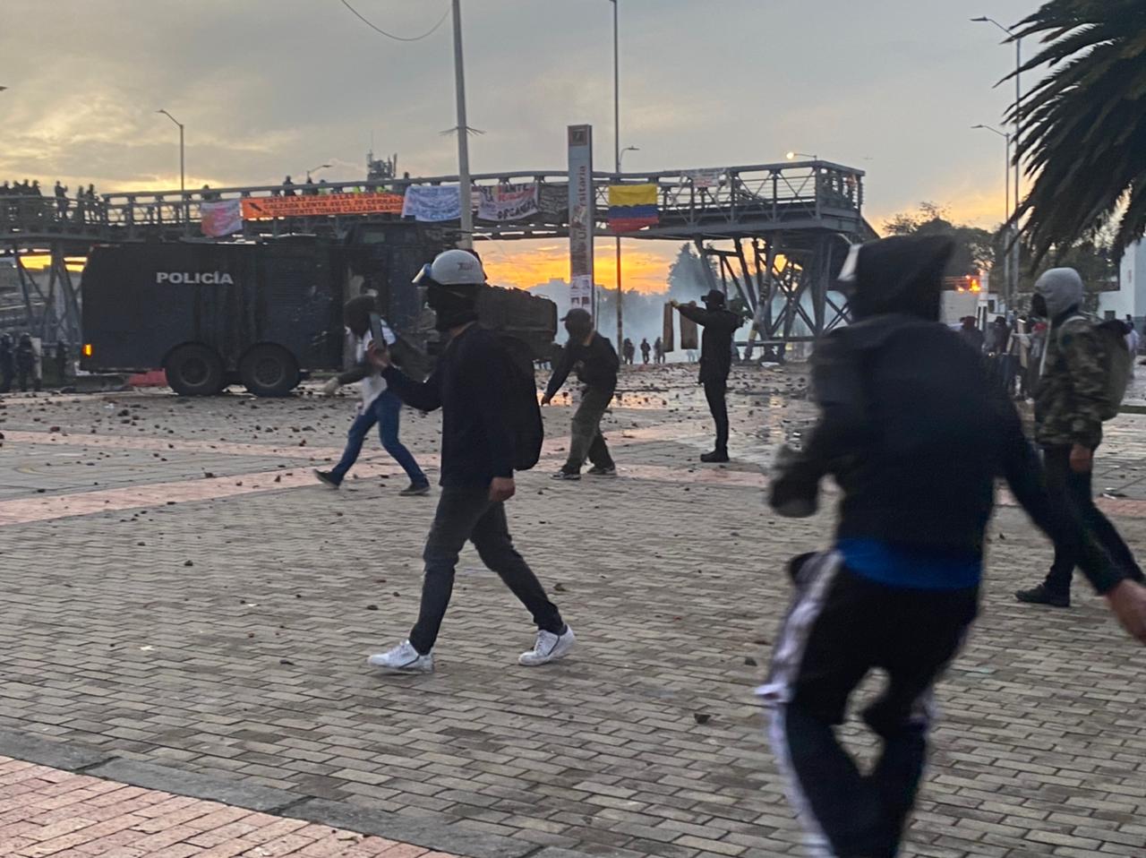 Manifestaciones en Bogotá. Foto: W Radio