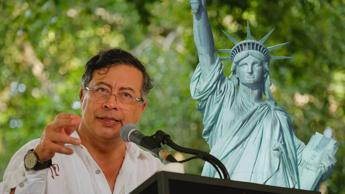 Petro cambia lugar de instalación de su Estatua de la Libertad: ya no sería Cartagena