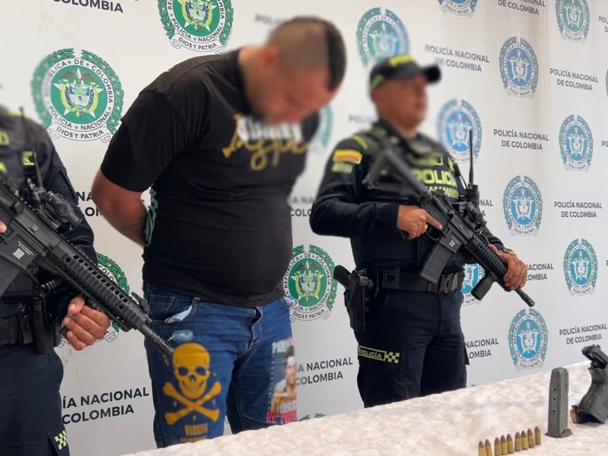 Capturan en Pereira a alias ‘Shaggy’, condenado por homicidio y que fue sorprendido portando un arma