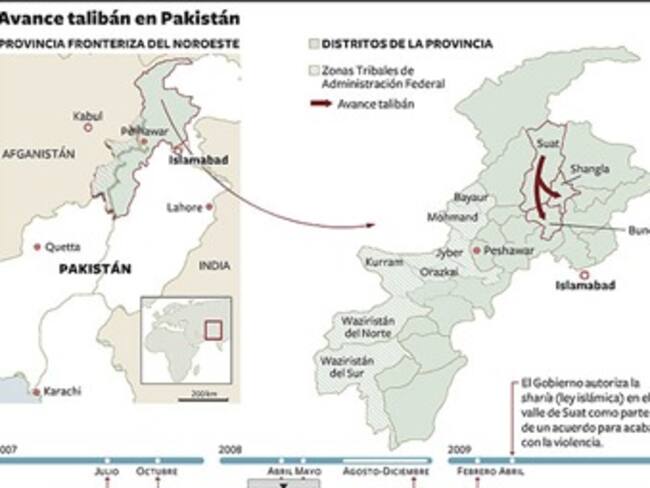 Los talibanes reculan ante la ofensiva de Pakistán y EEUU
