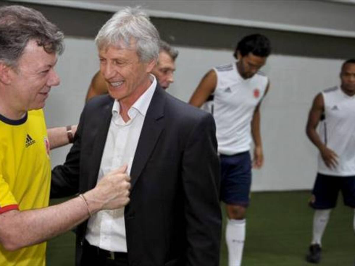 Santos ya está en Brasil para asistir al juego de Colombia en el mundial
