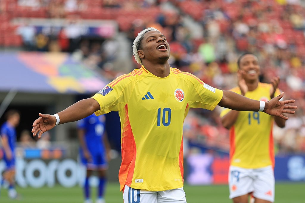 Óscar Perea celebrando su gol en el partido por el tercer puesto del Mundial Sub 20 / Getty Images