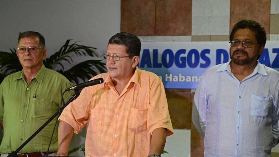 Pablo Catatumbo e Iván Márquez . Foto: Colprensa