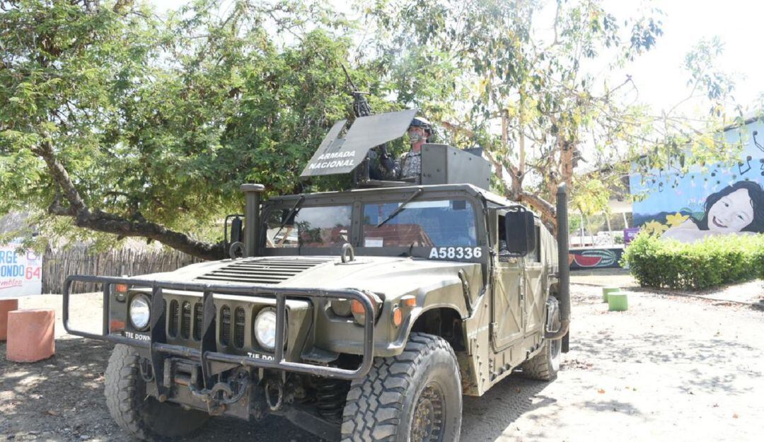 Patrullajes de la Infantería de Marina en El Salado