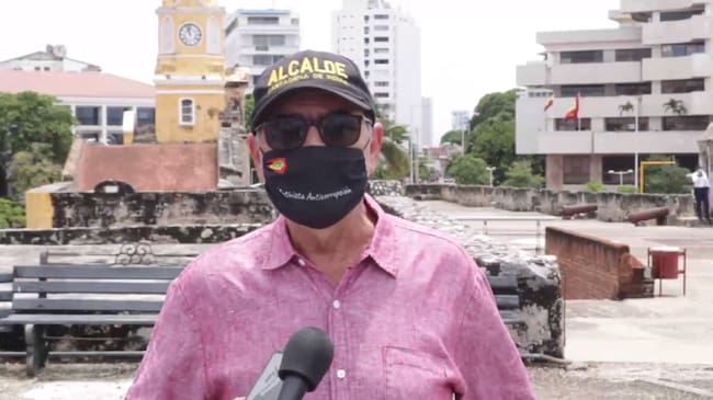 El alcalde de Cartagena denunció que personas infiltradas tenían la intención de derrumbar la estatua de Pedro de Heredia