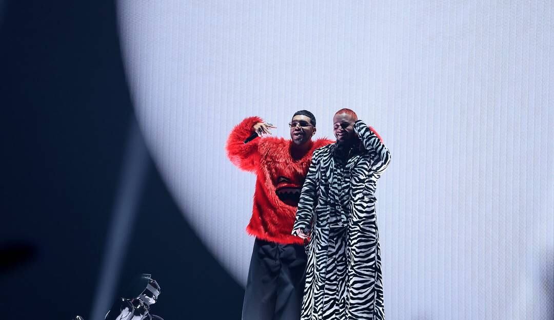 Ryan Castro y J Balvin en los VMAs / GettyImages