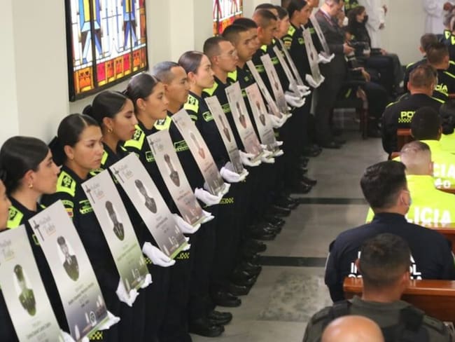 A través de ceremonias religiosas, las autoridades rindieron homenaje a los 36 uniformados que han sido asesinados este año