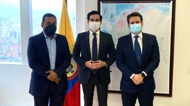 El alcalde Carlos Cabrales estuvo reunido con el Director Nacional de Planeación, Luis Alberto Rodríguez y el representante a la Cámara, Jorge Benedetti