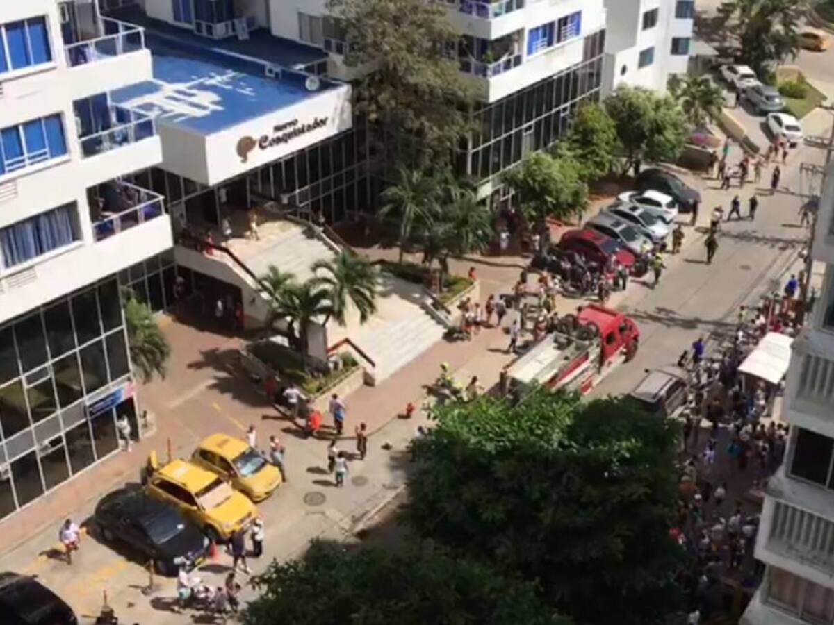 Incendio afectó un apartamento del sector turístico de Cartagena