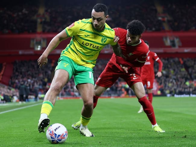 Luis Díaz vs. Norwich por la FA Cup / Getty Images