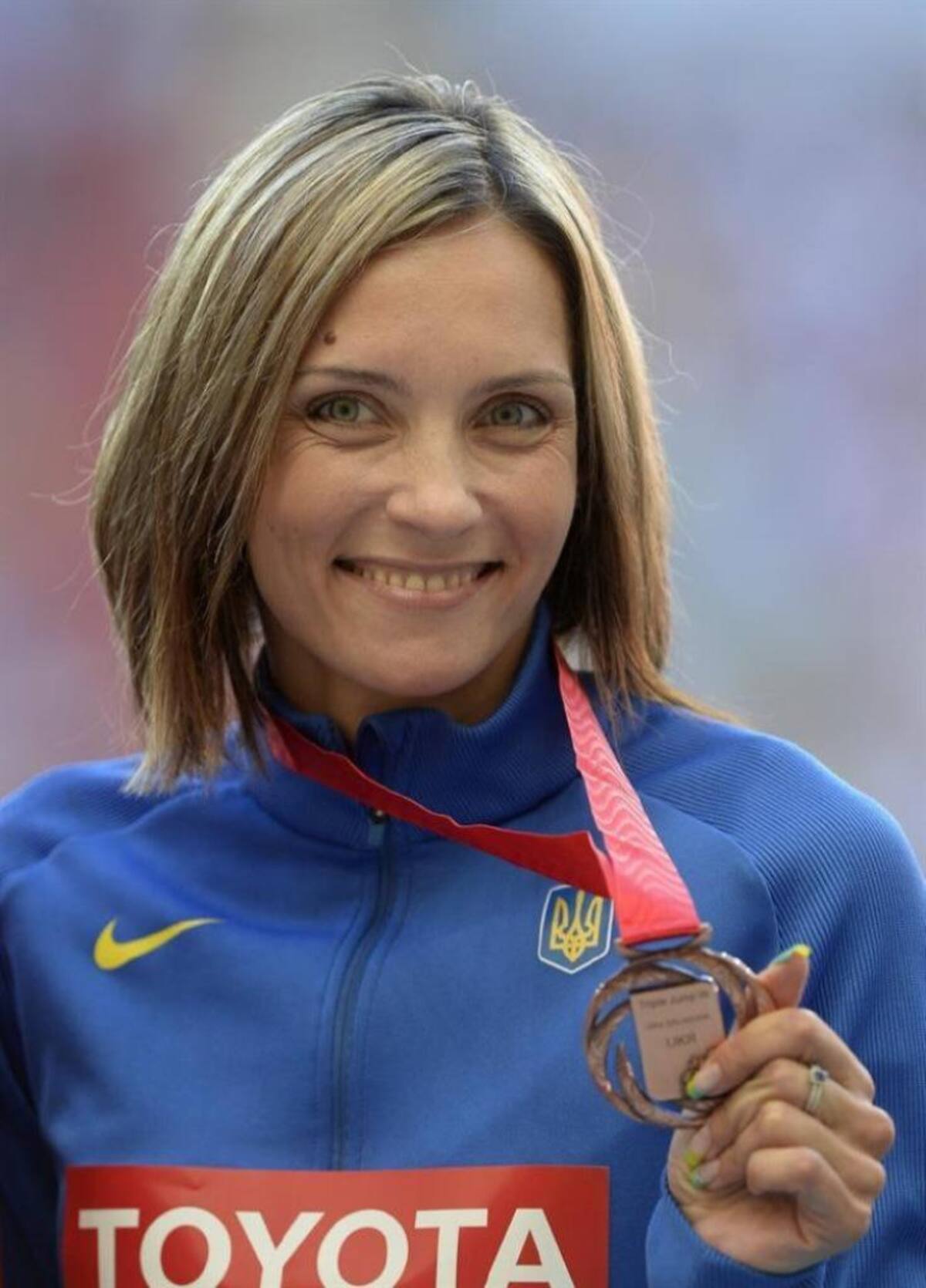 La ucraniana Olha Saladuha ganó la medalla de bronce.