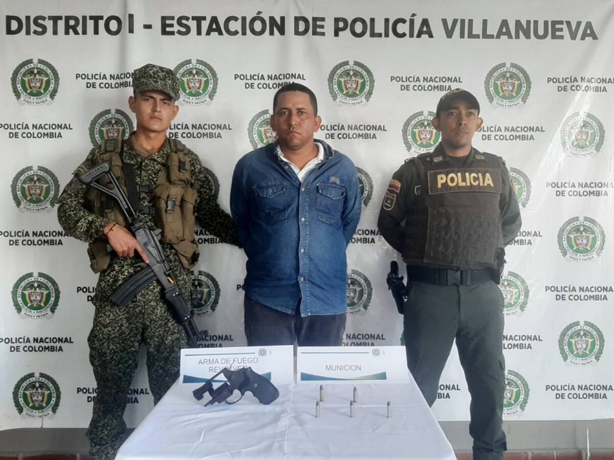 Capturaron a un hombre por portar un arma de fuego en las calles de Zipacoa, Bolívar