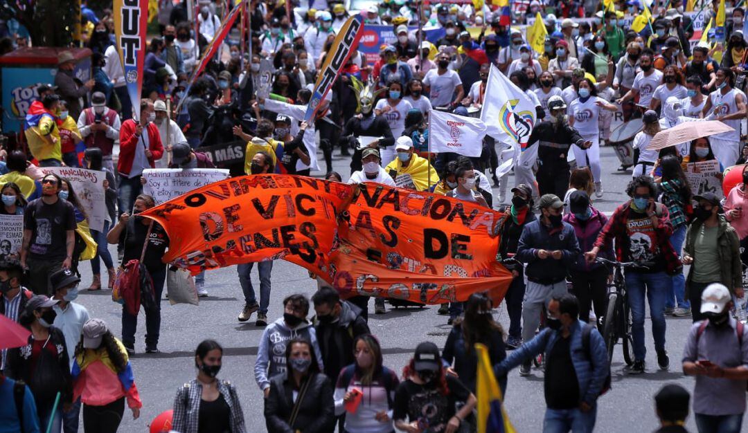 Jornada de manifestaciones en el marco del paro nacional